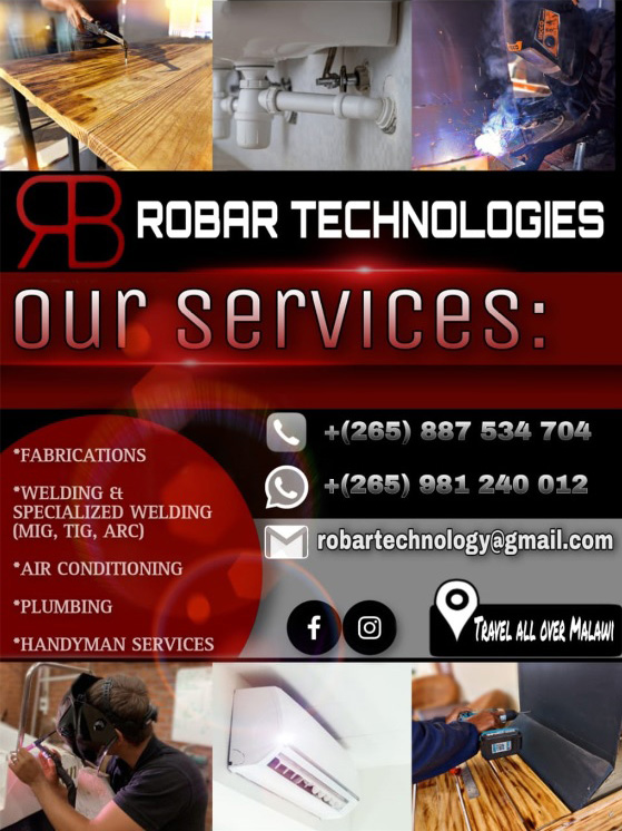 Aircon service Malawi and steel fabrication Malawi